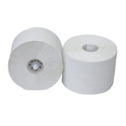 Toiletpapier luxe crepe 1-laags met dop